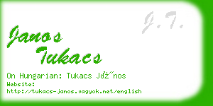 janos tukacs business card